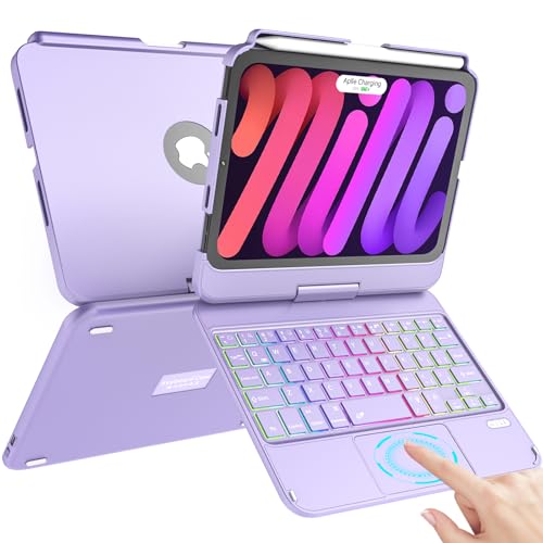 TaIYanG iPad Mini 6pL[{[hP[X 7F obNCg gbNpbh L[{[hP[X iPad Mini 6 2021 8.3C`p 360°]\ ی XJo[ iPad Mini 6 2021 ^ubg