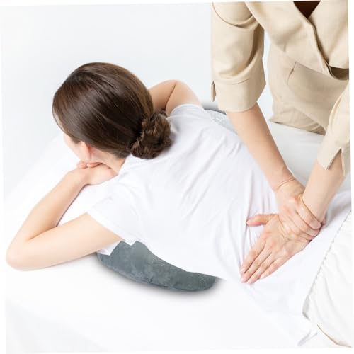 Oreiller mammaire ergonomique gris amovible pour table de massage