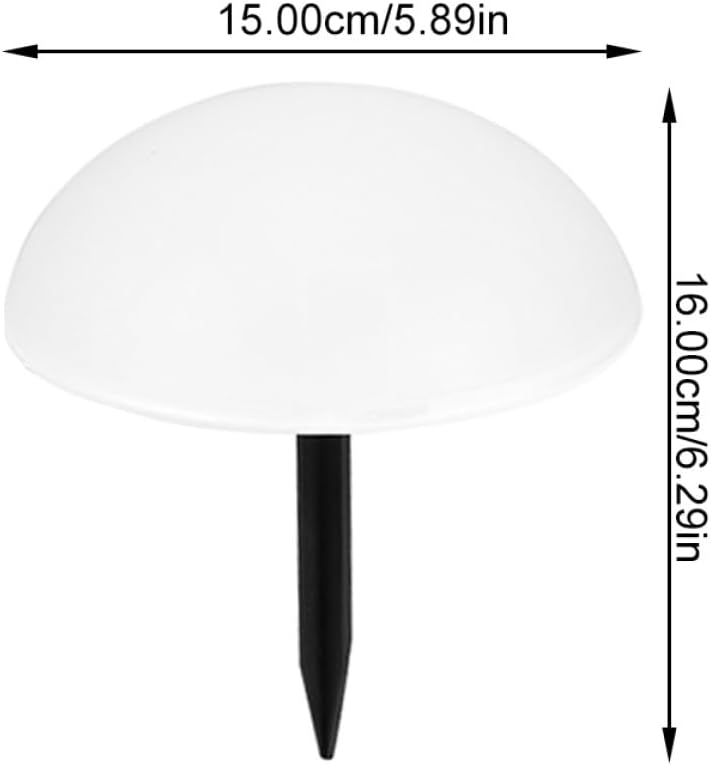 Solar Lawn Lamp Hemisphere Design Solar Outdoor Ground Inserted Lights White Light Garden Landscape Yard Lighting Fixture Set of 5