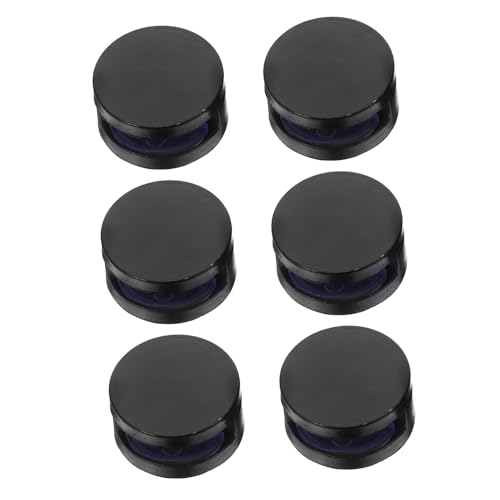 YARDWE 6個浴室用壁掛けガラスクリップ 厚対応メタル製ミラー固定ホルダー 多用途ガラス固定具 簡単取付けミラークランプ