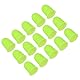 PATIKIL Gummifingerspitzen, 15er-Pack Silikon-Daumen-Fingerschutz-Fingerspitzenabdeckungen Schutzpolster Fingerhüte für Büro-Zählen Nähen, Grasgrün, kleine Größe