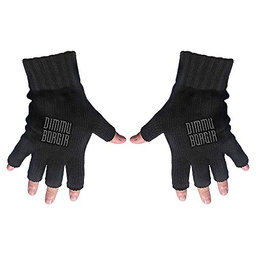 Guantes sin dedos Dimmu Borgir ropa negra para conciertos de invierno