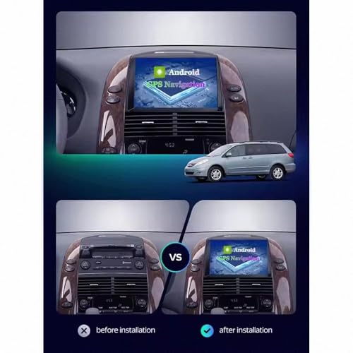 Pantalla táctil de 64G para Toyota Sienna con Android Auto 2
