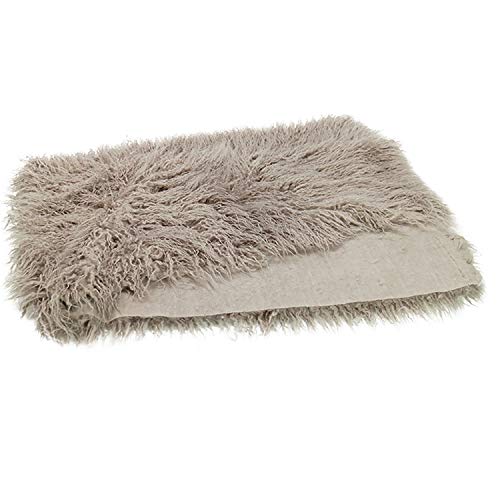 D&J DON&JUDY Newborn Photo Props Faux Fur Soft Baby Boy Girl Photo Blanket Studio Backdrop Photo Mat (Gray Sand, 100x75cm)