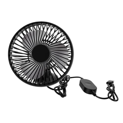 Yctze Wentylator Samochodowy USB, Mocna Przyssawka, 12V, do Samochodu