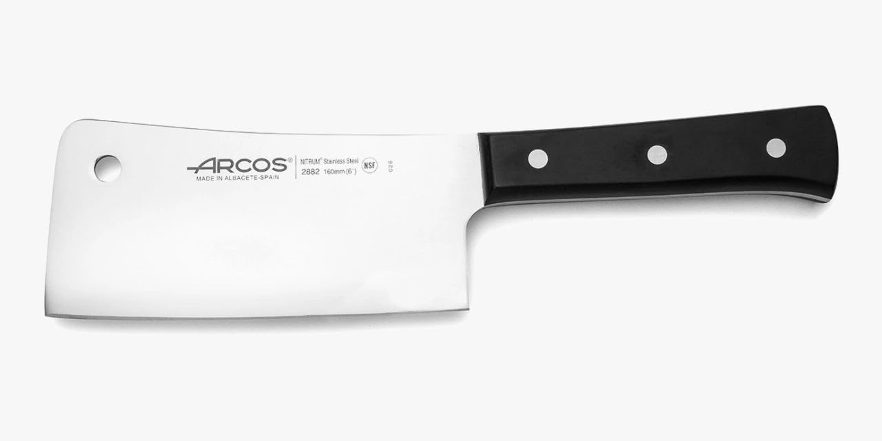 Arcos Fleischermesser Nitrum Edelstahl mit Klinge von 160 mm - Professionelles Messer zum Entbeinen, Ergonomischer Griff aus Polyoxymethylen (POM) - Schwarz, Serie Universal