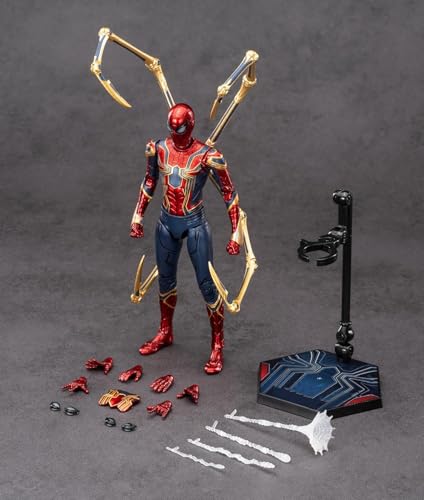 Image of ZD Box Toys Collectible Action Figure Full Box Set: Anniversary Series Non-Luminous Version 1:10 Scale 17cm Super Hero (Iron-Spider, in-War)