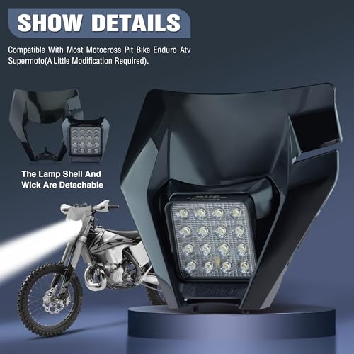 Sawrain SAWRAIN-LIGHT002-A Universal Dirt Pit Bike Led Headlight thumb #2