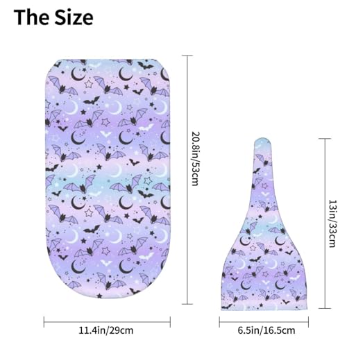 Image of Lcokin Halloween Gothic Swaddle Blanket Hat Set for Boys Girls, Goth Baby Stuff Newborn Receiving Blanket
