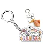 Grandma Keychain - Thoughtful Acrylic Keychain for Grandmothers, Nana, and Grammy - Sentimental Gifts for Birthdays, Mother’s Day, Baby Announcements & Family Celebrations - Stylish & Durable - 2 Inch