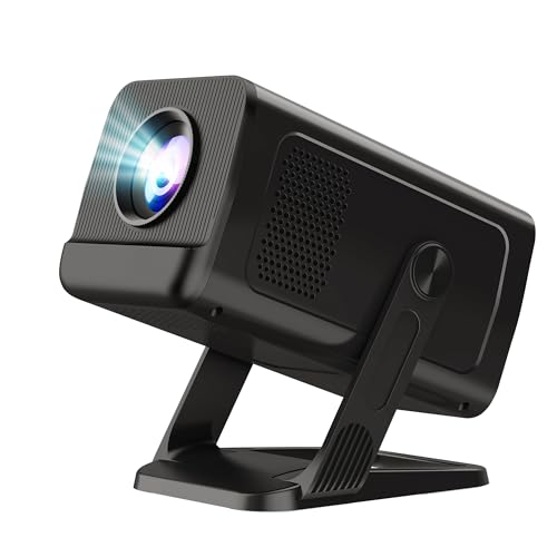 Mini Projector for Bedroom with WiFi and Bi-directional Bluetooth 1080P 4K Support Smart Android TV...