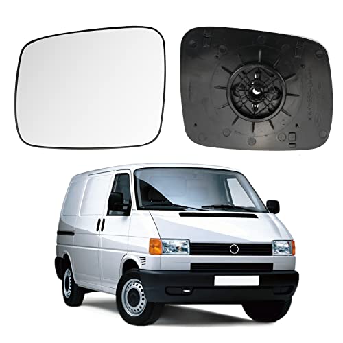 Cristal de Espejo reemplazar para VW T4 1990-2004, Retrovisor Exterior Ajustable Adecuado, Lente de Marcha Atrá (for T4-Lzquierd) Cover