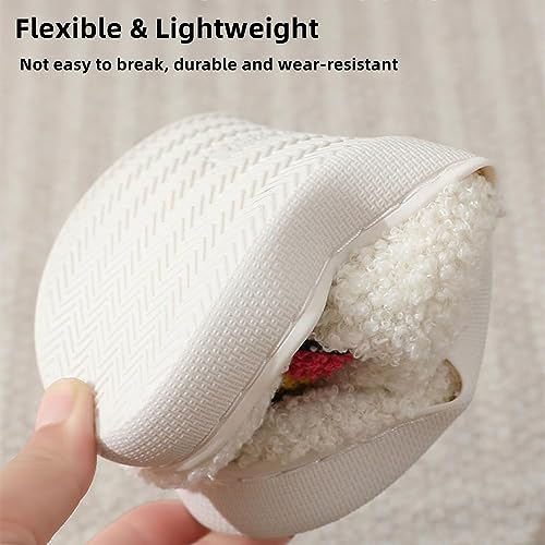 Smile Face Slippers for Women Men, Retro Soft Plush Warm Cushioned Lightweight Non-Slip House Slippers Cute Cartoon Happy Face Slippers Slip-On Cozy Indoor Outdoor Slippers, Smile Hat, 7-83