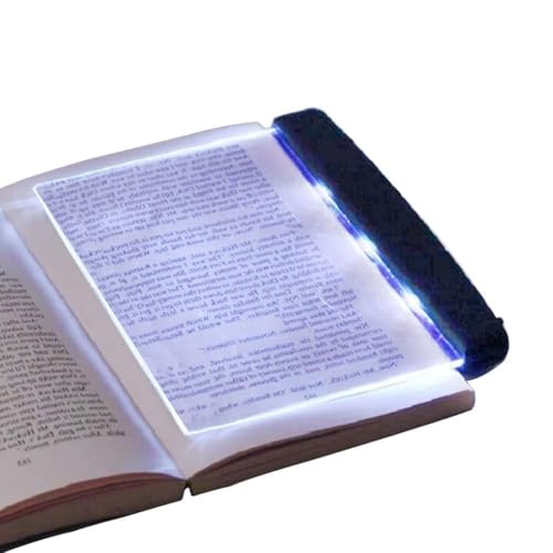 HERCHR Lightwedge Leselampe, Leselicht Buch, Buch Leselampe, LED Buchlampe Light Panel Book Light Buchlicht Leselicht Für Bücher Im Bett, Tragbare Flaches Buchlicht Zum Lesen Im Bett Bei Nacht