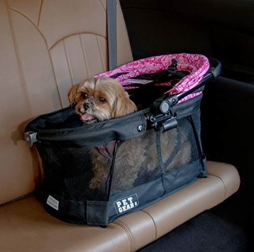 Pet Gear View 360 Pet Stroller Travel System 3-in-1 Carrier, Booster Seat and Stroller with Push Button Entry, Pink… - Image 7
