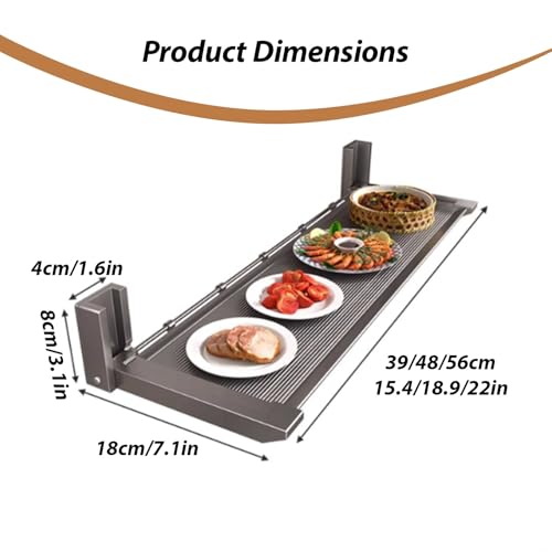 Almacenamiento de condimentos en estante de cocina de pared sin agujeros para pisos de alquiler 7