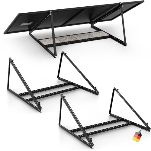 SolarXon Solarmodul Halterung schwarz, für 2 Module, 0% MwSt, Alu, 118 cm, 0-90° — Empfehlung für Den Look shoppen