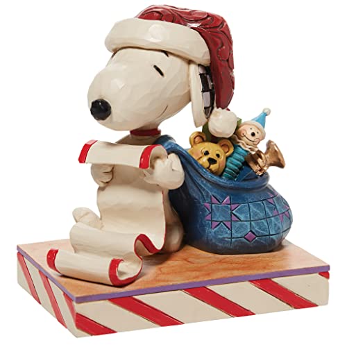 Enesco 6010323 Jim Shore Peanuts Santa Snoopy With Christmas List And Toy Bag Figurine thumb #4