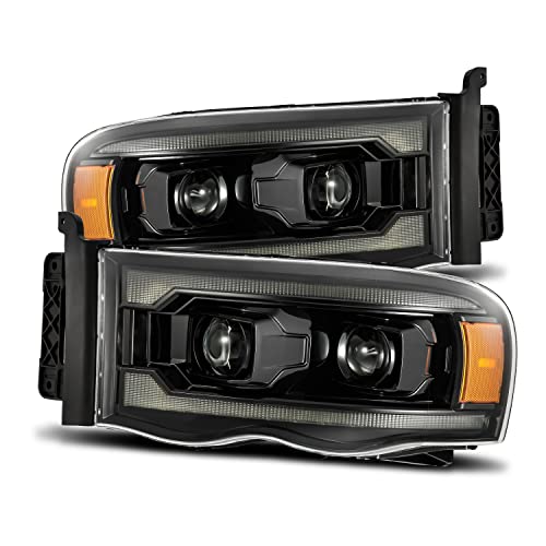 AlphaRex (PRO-Series) 02-05 Dodge Ram Projector Headlights Alpha-Black