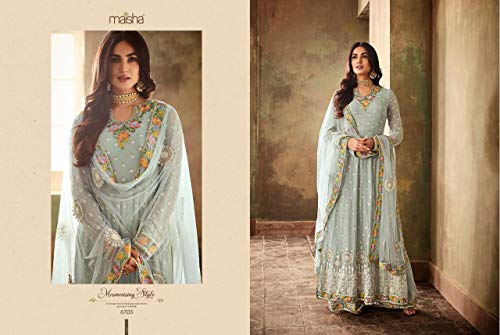 Indian/Pakistani Party Wear Sharara Style for Womens Georgette Plaazo Salwar Kameez for Women Ready to wear 5