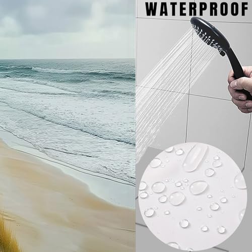 Rideau de douche lavable et imperméable pour éliminer les éclaboussures sur le sol