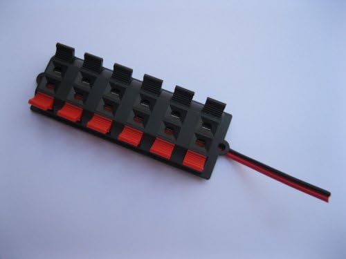 1 Pcs Speaker Terminal Board Connector Spring Loaded 12-Way 83x30mm With Soldered Wire Skywalking