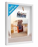 Photo Gallery photolini 3d cornice 30x40 cm bianco, profonda con vetro e passe-partout, cornice per oggetti fino a 1,5 cm di profondità, legno mdf - perfetta per il fai da te e come regalo Photo Gallery photolini 3d cornice 30x40 cm bianco, profonda con vetro e passe-partout, cornice per oggetti fino a 1,5 cm di profondità, legno mdf - perfetta per il fai da te e come regalo