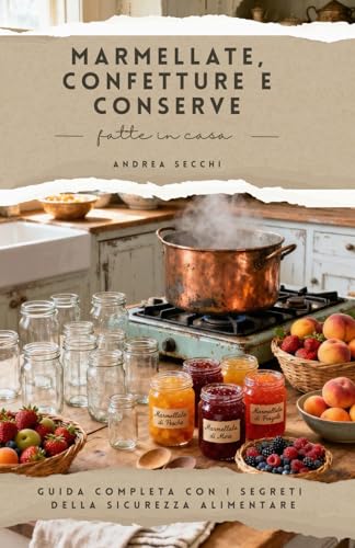 MARMELLATE, CONFETTURE E CONSERVE FATTE IN CASA: Ricette e Guida Completa con i segreti della sicurezza alimentare