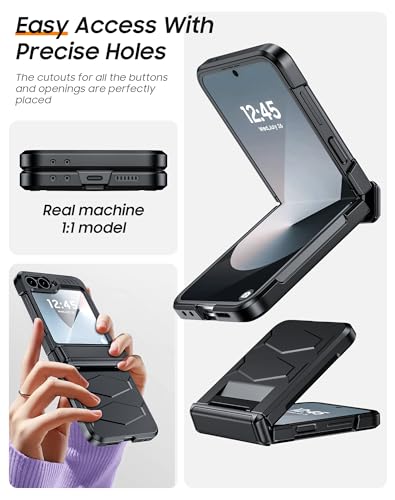 Vizvera V-FLIP6-ZJ-BK For Samsung Galaxy Z Flip 6 Case thumb #4