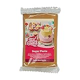 schoko fondant kaufen allergen_information; wheat FunCakes Rollfondant Teddy Bear Brown: Einfach zu verwenden, glatt, flexibel, weich und biegsam, perfekt zum Dekorieren von Kuchen, Halal, koscher und glutenfrei, 250 g