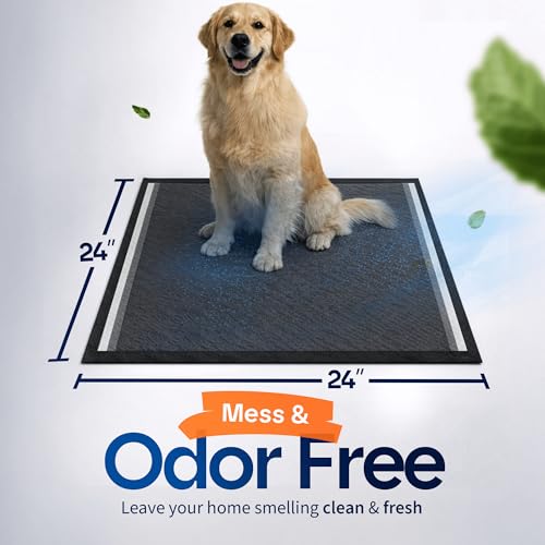 Image of Healqu Puppy Pads Dog Training Pad Black Charcoal, Activated Carbon & Advanced Leakproof Technology (24x24 Pack of 100)