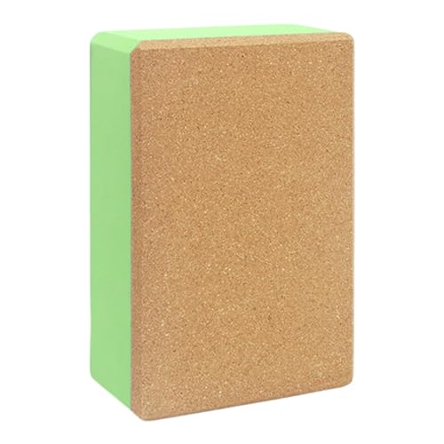 Cork Yoga Bricks - Cork Yoga Block Set | Yoga Pilates Bricks, Non Slip High Density Exercise Block | Soft Portable Exercise Blocks, Indoor & Outdoor Yoga Accessories Portable For Home Studio