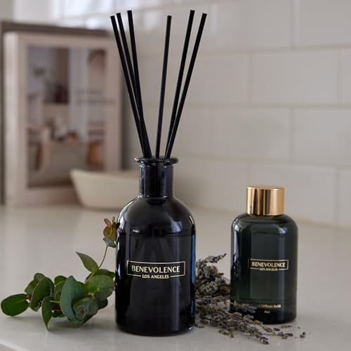 Benevolence LA Lavender & Eucalyptus Reed Diffuser Oil Refill | Long Lasting Home Fragrance for Bathroom and Bedroom | Essential Oils for Relaxation - 4 oz - Image 6