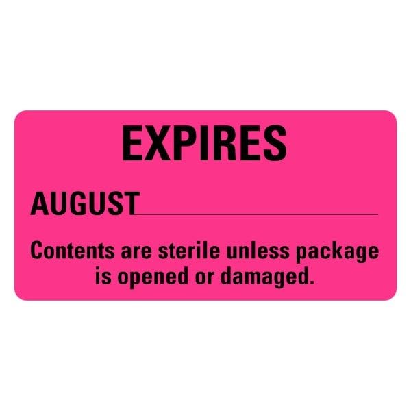 LabelValue | Expires August Medical Labels LV-MCSL10