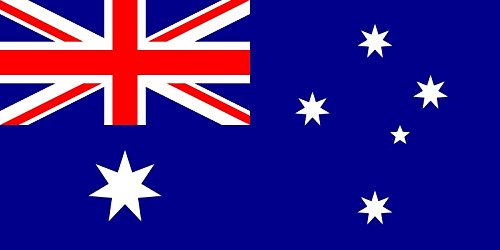 Adesivi Impermeabili UV QQSD Adesivi Bandiera Australiana - Confezione Da 3 Sticker 29x21cm