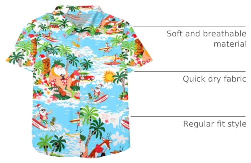 Image of Remimi Unisex Kids Halloween Shirt Boys Pumpkin Ghost Shirts Hawaii Button Up Tops 5-14 Years