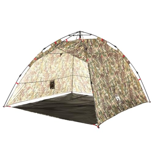 qohoio Fishing Tent 4 Person Camouflage Quick Release Fishing Tent - Image 5