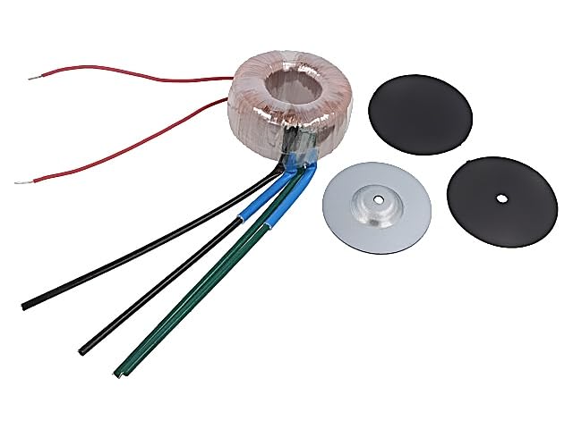 Transformateur toroïdal 30VA avec fils de 150mm INDEL TST 30/006 double secondaire 15V