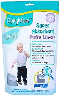 Disposable Potty Chair Liner - Pottymate Liners with Super Absorbent Pad | Universal