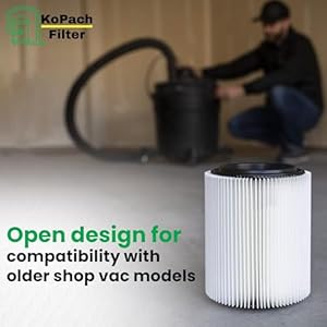 Replacement Filter for Craftsman and Ridgid Shop Vacs Part 9 17816 Part VF4000 2 Pack Original Filter