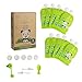 Smile&Green Sacchetti per Alimenti Riutilizzabili per Bambini (Set di 10 Pezzi) – Porta Pappa da Viaggio Eco Senza BPA, Richiudibili, Ermetici – Bustine Cibo Lavabili – Con Accessori