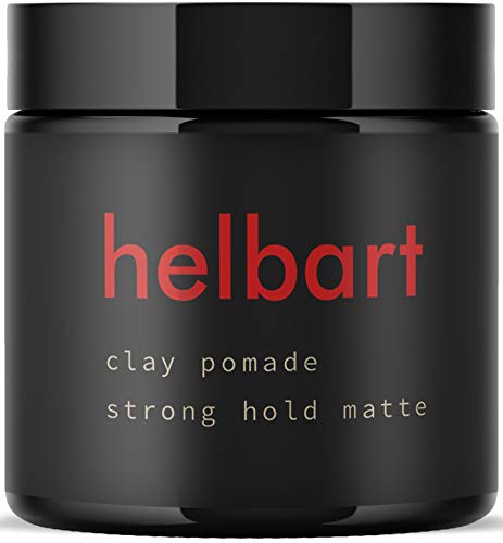 Hair clay pomade 3.5OZ clay hair for men Textured Medium to soft hold  Natural Look  Hair wax paste Ultra Lightweight - Best Mens Styling Product Barber Approved - MATTE Finish Helbart
