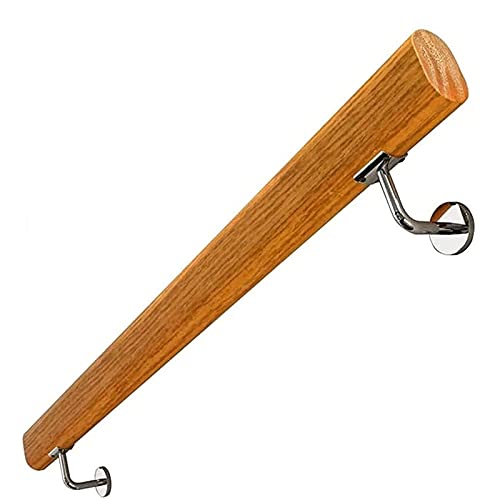 Rambarde en bois robuste de 2,13 m avec support métallique durable - 2