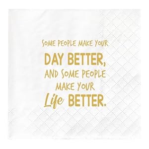Thank you gifts napkins inspirational gifts for women men coworker birthday party decorations supplies for women best friend daughter mom some people make your day better 45x45in 50pcs  urban country home decor