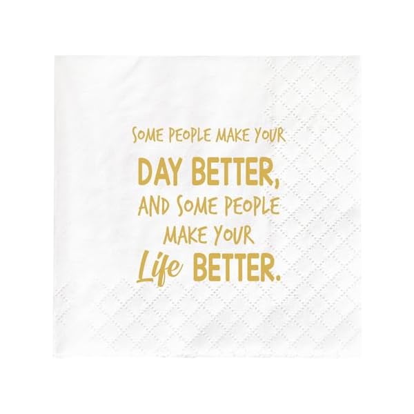Thank you gifts napkins inspirational gifts for women men coworker birthday party decorations supplies for women best friend daughter mom some people make your day better 45x45in 50pcs  urban country home decor