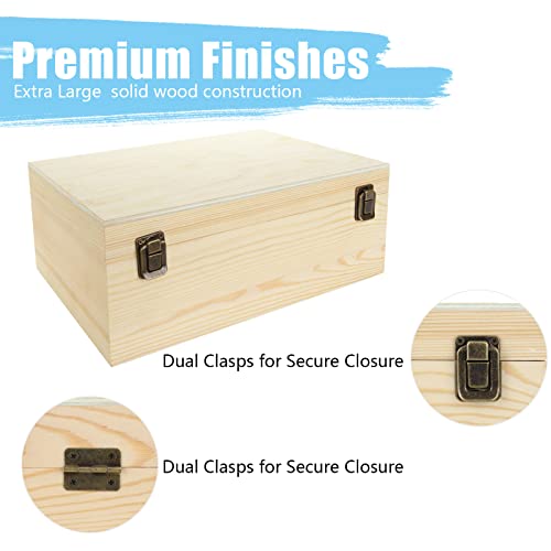 Dajave DJUS-WOODENBOX-1PCS-WD-211113 Unfinished Wooden Box thumb #2