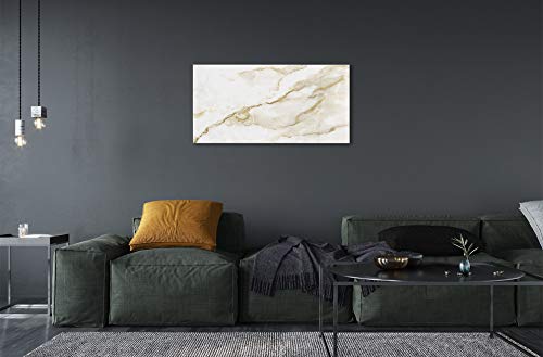 Impression sur verre 100x50cm marbre pour transformer un mur blanc vide