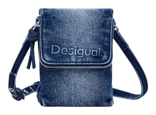 Sac à épaule bandoulière Desigual denim bleu avec finitions medium wash