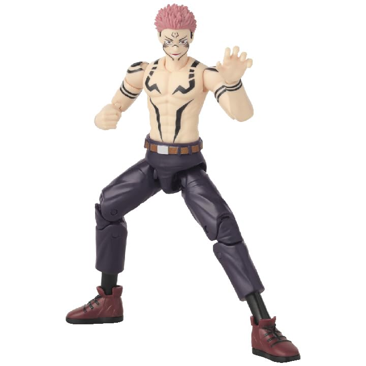 BANDAI – Anime Heroes – Jujutsu Kaisen – Ryomen Sukuna Uniform-Version – 17 cm Figur – Offiziell lizenzierte Jujutsu Kaisen Figur – Bewegliche Actionfigur Sukuna – Spielzeug ab 4 Jahren – 36988