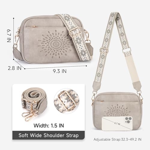 Image of APHISON Crossbody Bags for Women Trendy,Vegan Leather Small Crossbody Purses Shoulder Handbags with Adjustable Strap